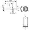 HOPPE Mounting Module UP52/RFL Round Door Handle Rosette VK 10/72