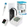 Pulsovital Aparato Para Checar La Presion Kit Termometro Y Oximetro