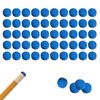 13mm Pool Cue Tips, 50 Pack Blue Leather Snooker Cue
