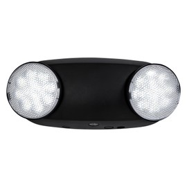 GZRUIYANG Emergency Lights with Battery Backup, 4 Pack Emergency Light, LED Commercial Emergency Lights, UL Listed, AC 120/277V, Hardwired Emergency Exit Light Fixtures for Business - (Black)