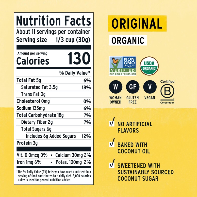 Purely Elizabeth, Organic Original, Ancient Grain Granola, Gluten-Free, Non-GMO (12oz