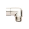 OFFO Shower Head Elbow Adapter, Brushed Nickel All Metal Handheld