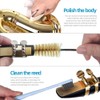 Saxophone Cleaning Kit with Case for Alto/Tenor Saxophone Clarinet Flute,