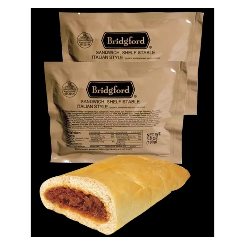 Bridgford Italian Pizza and Sausage MRE 2 Pack Ready to
