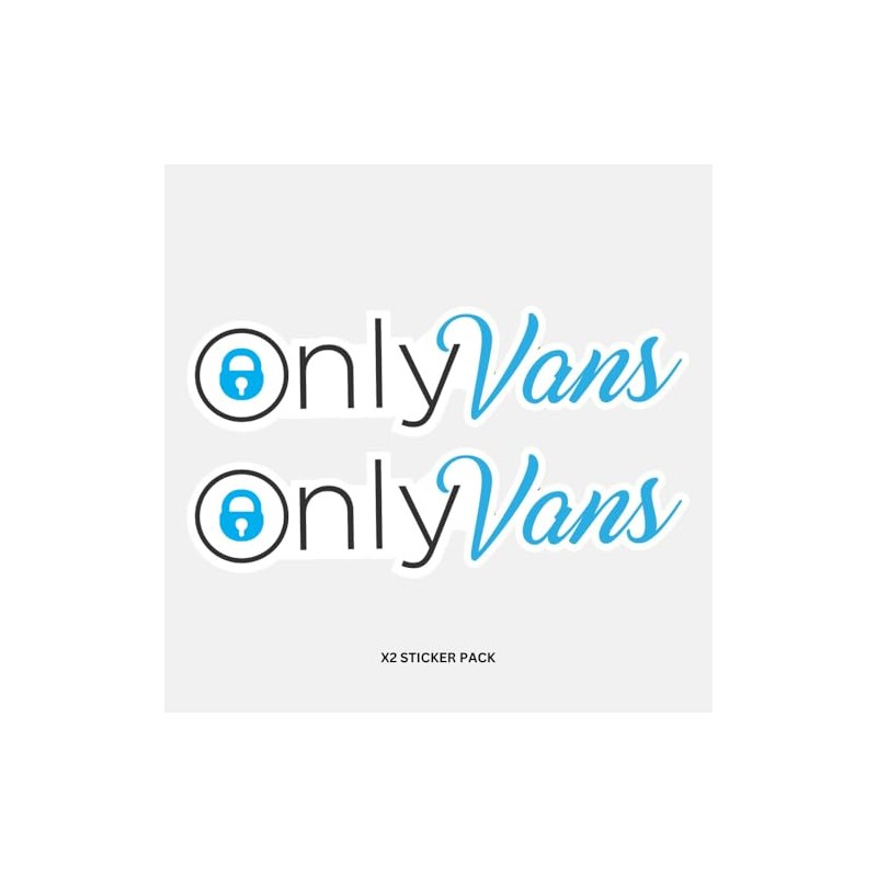Only Vans Sticker - Waterproof Vinyl Sticker | Window Bumper