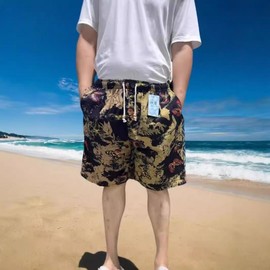 Men's Beachwear Board Shorts Rash Guard Swim Trunks Beach Shorts TK13 Free Size (XXXXXL+ within 90.00Kg)/0008 5ea