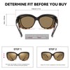 LVIOE Polarized Fit Over Glasses Sunglasses Women, Oversized Square Sun