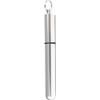Silver Pocket Toothpick Holder Keychain,Waterproof Mini Toothpick Box Container Lightweight