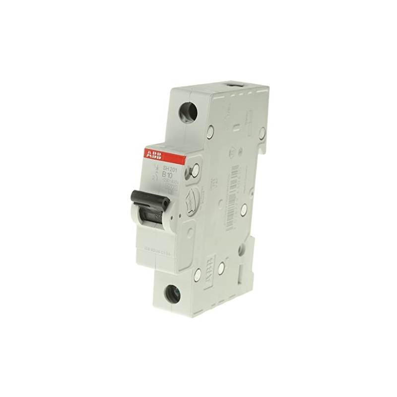 ABB SH201-B10 Miniature Circuit Breaker, 1 Pole, 10 Amp (ABB2CDS211001R0105)