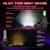 CHUSYYRAY For Hummer H3 2006-2010 H13+H10 LED Headlights Hi/Lo +