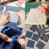 WADY 28pcs Plastic Sashiko Stencil Kit, 12pcs Geometric Sashiko Pattern