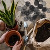 30枚セット 鉢底用ネット 直径45mm 植木鉢グリッド 底ネット プランター 鉢底アミフラワーポット 通気 排水網 防虫土壌損失