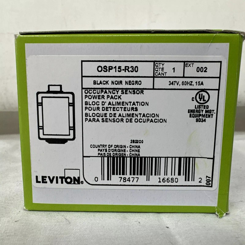 Leviton 120mA 24VDC Power Pack with Dry Contact Relay OSP15-R30