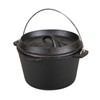 Stansport 1 QT Pre-Seasoned Cast Iron Dutch Oven Flat Bottom