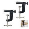 2Pcs Microphone Bracket Base,C Shape Desk Table Mount Clamp,Aluminum Alloy