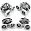 Set of 4 New Oval Butterfly Twin Wheel 23mm Shower