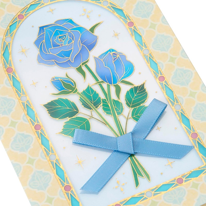 Sanrio MU266-5 614611 Multi-Purpose Blue Rose Greeting Card
