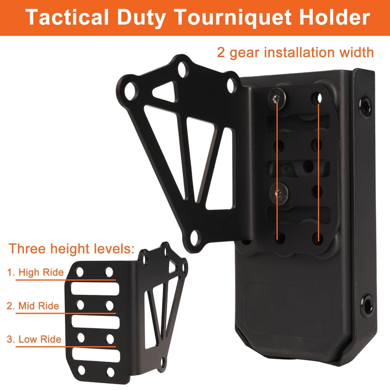 NIRIAHO Tactical Universal Duty Holster Extended Support Holder with Tourniquet