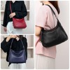 Genuine Leather Hobo Purses for Women Large Crossbody Bag Treny