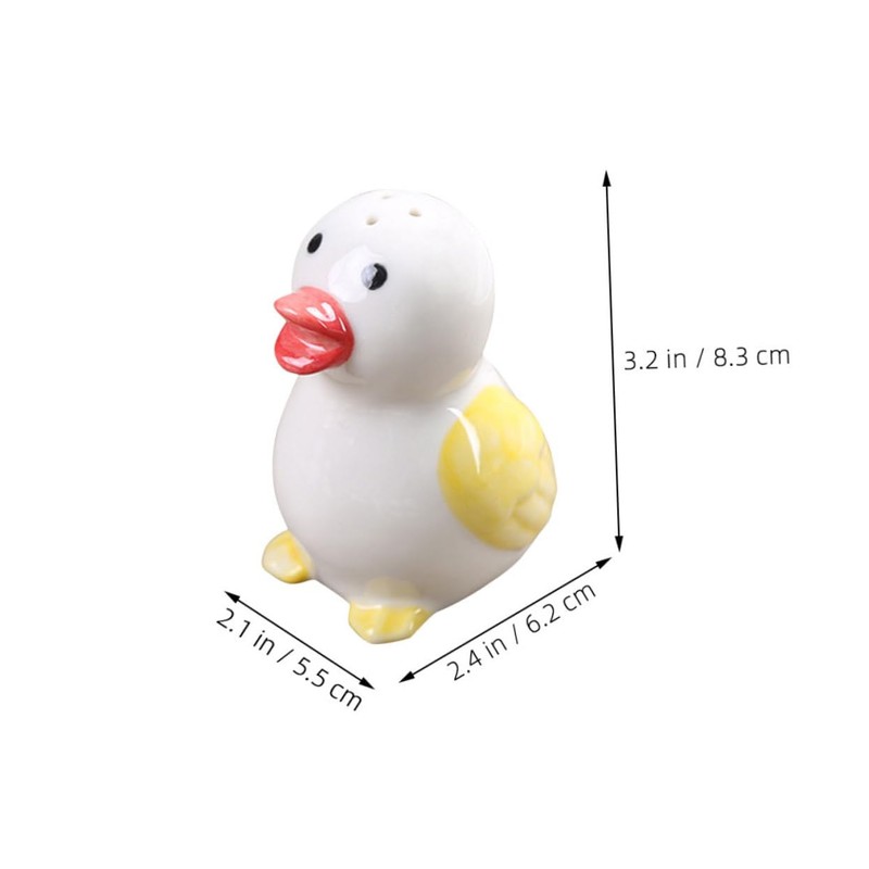 Ciieeo Cute Ceramic Spice Jars Portable Salt Pepper for Kitchen