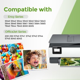 Ubinki 62XL Ink Cartridges Black Replacement for HP Ink 62 XL HP62 HP62XL (2- Combo Pack) Fit for Envy 7640 5660 7645 5540 5640 OfficeJet 5740 5745 8040 250 200 Printers