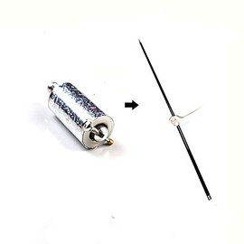 Enjoyer Metal Appearing Cane Magic Wand for Professional Magician Stage Close-up Magic Trick Magic Accessories (59'' Black)