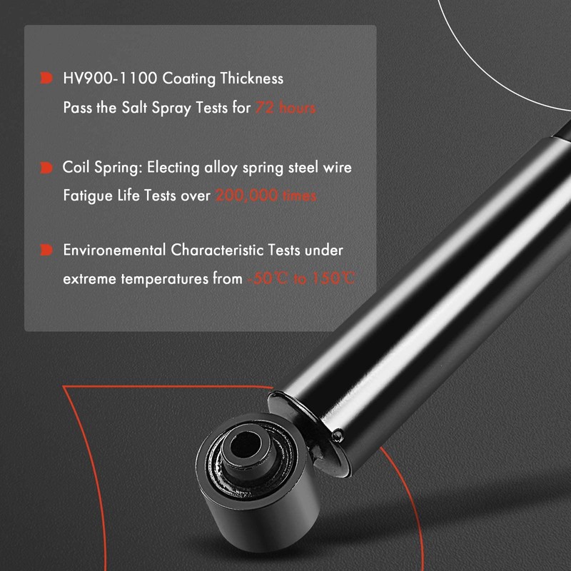 A-Premium Pair (2) Cab Shock Absorbers Compatible with Volvo VNL