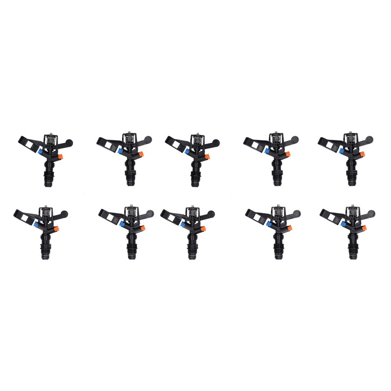 10PCS G1/2 Male Thread Rocking Arm Sprinkler 360° Rotating Lawn