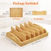 Lifewit Bamboo Lid Organizers for Cabinet, 13.2" X 10" Food