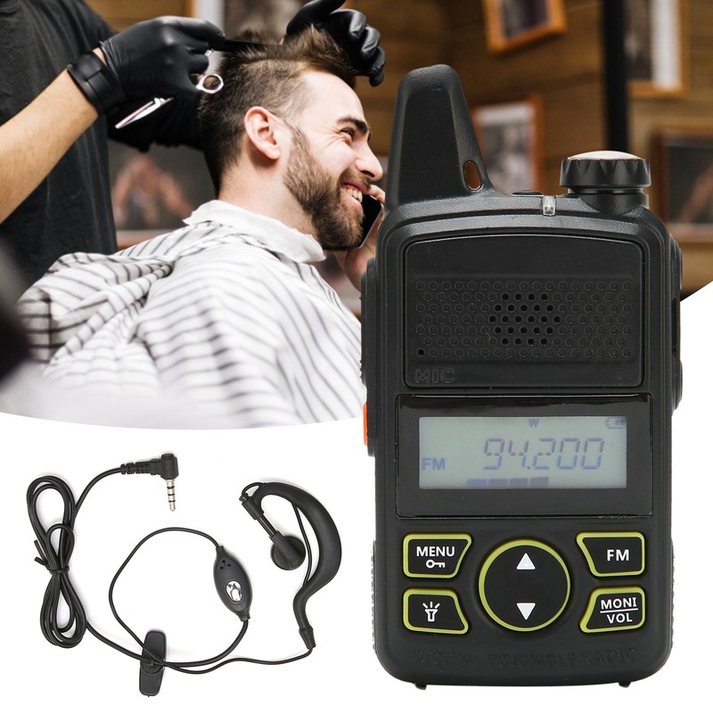 BFT1 WalkieTalkie UltraThin and Mini Handheld Rechargeable Civilian Radio WalkieTalkie