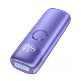 IPL Geräte Haarentfernung mit Kühlfunktion, Schmerzfreie Laser Haarentfernung mit 9 Energiestufen, 999900 Lichtimpulse, IPL Haarentfernungsgerät für Frauen, Gesicht, Achseln, Beine und Körper, Lila