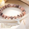 Memorial Sympathy Bereavement Angel Guardian Protection Healing Natural Stone Beaded