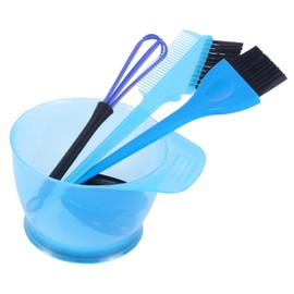 Baluue Practical Hair Dyeing Tools 5pcs Kit Bowl Brush Ear Protectors Washable for Diy
