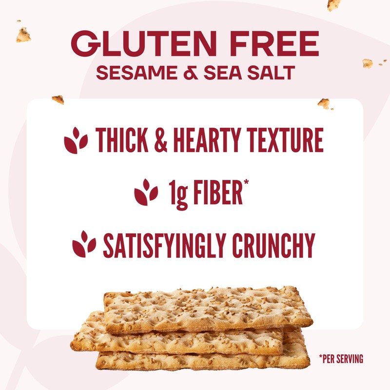 Wasa Gluten Free Sesame & Sea Salt Crispbread, 6.1 oz