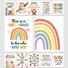 Decorably 12 Diversity Posters for Classroom, 11x14in Matte-Laminated Inspirational Inclusive