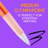 BIC Intensity Clic Black Gel Pens, Medium Point (0.7mm), 12-Count