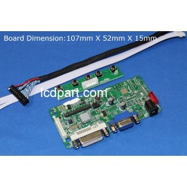 LCD Controller kit for LQ121S1LG55,  P/N: DF14-20P-1LVDS - HDMI, DVI and VGA