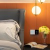Smart Electric Thermostat White Programmable WiFi Thermostat with Temperature Humidity