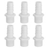 PATIKIL 6 Pack Plastic Hose Barb Reducer Fitting, 9/16" Barb