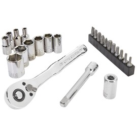 CRAFTSMAN Mechanics Tool Set, 24 Piece, 1/4 Inch Drive SAE (CMMT12109LZ)