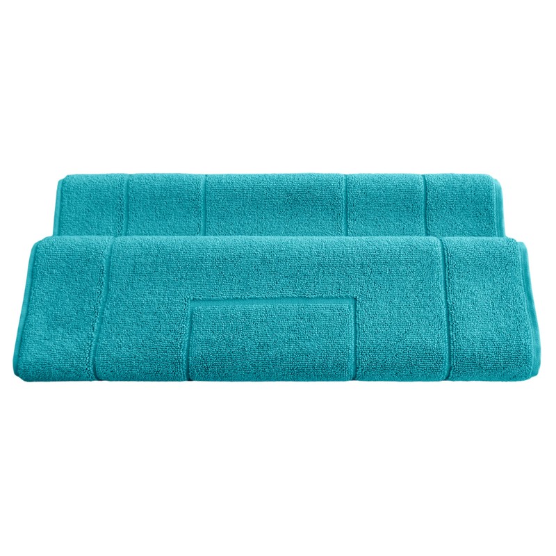 Lashuma Badteppich groß 50x80 cm, London absorbierende Frottee Badgarnitur Nautic