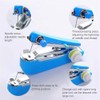 Blue Handheld Sewing Machine, Sewing Machines Portable Mini Manual Sewing
