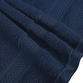 A1HC Wash Cloths Set (13x13 Inches), 500 GSM 100% Ring Spun Cotton, OEKO-TEX Green Certified, Zero Twist, Ultra Soft, Quick Dry & Highly Absorbent, Soft Washcloths (Mood Indigo, 4 Piece Wash Cloth)