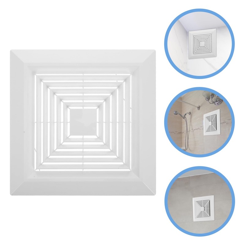 Mipcase Bathroom Ceiling Fan Grille Cover Replacement Vent for Square