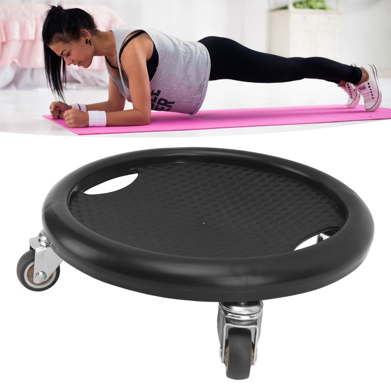 Abdominal Exercise Skateboard Wheel Board 4 Rollers 360 Degrees Swivel