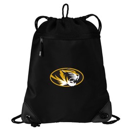 Mizzou Drawstring Bag University of Missouri Cinch Pack Backpack UNIQUE MESH & MICROFIBER
