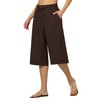 Willit Women's Linen Capri Pants Wide Leg Dress Casual Summer