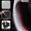 Hbxdeco Leather Steering Wheel Cover, DIY Sewing with Needle &