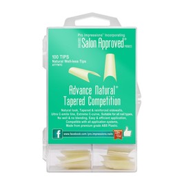 Pro Impressions 100-Piece Advance Natural Tapered Competition Nail Tips Set