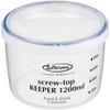Iwasaki Kogyo Antibacterial Storage Container Screw Top Keeper 1200 Shallow